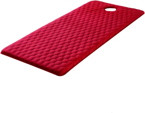 Miniatura 10 de Cubrecolchón de mesa de masaje de 2.0 in/2.8 in de grosor, funda de colchón trapezoidal para cama de salón de belleza, sábanas con agujeros de Gris