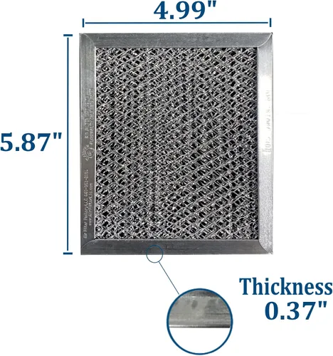 Miniatura 2 de Air Filter Factory 5 filtros de carbón para horno de microondas de 5-7/8 x 3/8, paquete de 2