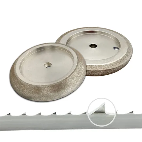 Miniatura 5 de Rueda abrasiva de sierra de cinta CBN de 5 pulgadas-10/30 para 7/8 "dientes espaciado hoja de sierra de cinta plateada