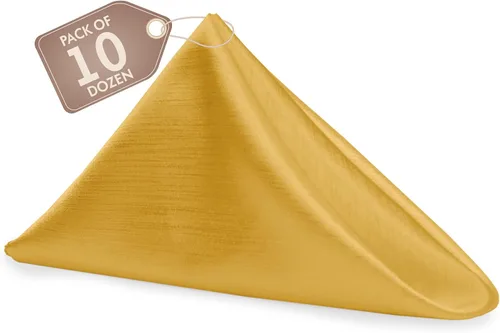 Miniatura 221 de Ultimate Textile -1 docena de servilletas reversibles Shantung Satin - Majestic - Servilletas de tela Majestic de 17 x 17 pulgadas, color marrón
