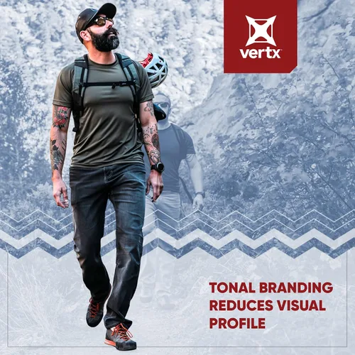 Miniatura 5 de Vertx Short Sleeve Tactical T Shirt, Undershirt Base Layer for Athletic, Workout, Police and Security-Pull on Longline
