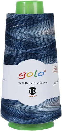 Miniatura 40 de Golo - 3 bolas de hilo de ganchillo tamaño 10, hilo de crochet para tejer a mano 102