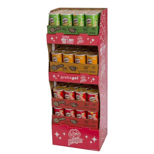Pringles Patatas fritas de 3 sabores: 48 por caja.