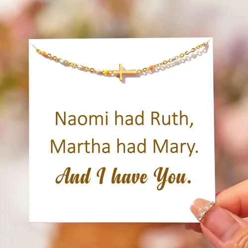 Miniatura 6 de STORYJEWELLERY Friend Bracelet, Friend Christmas Gifts for Women, Friendship Bracelets, Cross Bracelets, Religious & Christian Gifts for Women, BFF