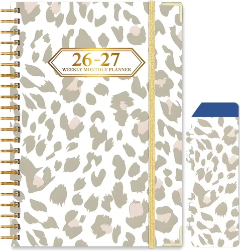 Miniatura 11 de 2026-2027 Planner, Jul.2026-Jun.2027 Planner Weekly and Monthly 6.25"x8.5" with Page Tabs, Calendar Hardcover with Inner Pocket, Elastic Band