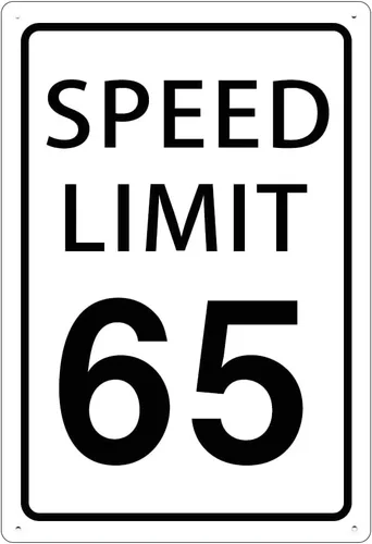Miniatura 24 de KONEDMIX Señal de límite de velocidad de 25 mph, señal de tráfico lenta, carretera y calle, 25 señales de 8 x 12 pulgadas Límite de velocidad 25