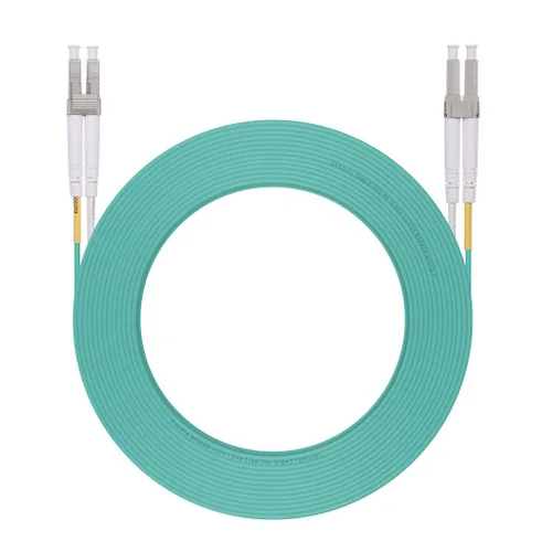Miniatura 23 de Cable de conexión de fibra OM3 LC a LC de 0.7 ft, puente de fibra multimodo de 10 GB, LC-LC UPC dúplex MMF 50/125um, LSZH, para transceptor SFP