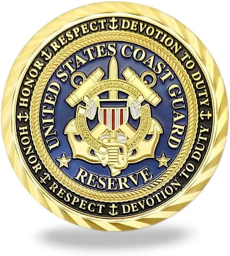 Miniatura 3 de WOERDA Moneda de desafío de la Guardia Costera de los Estados Unidos Moneda conmemorativa de oración