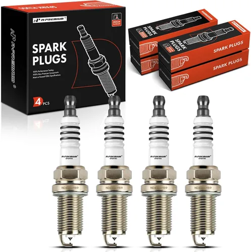 A-Premium Bujías de Iridio y Platino (Paquete de 4) Compatibles con Toyota Corolla y Volkswagen Jetta y Chevrolet Cruze y Subaru Impreza y