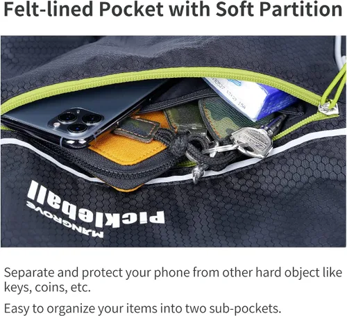 Miniatura 5 de Mangrove Bolsa de pickleball, mochila de pickleball para hombres y mujeres, bolsa ajustable con gancho para cerca, gran capacidad/bolsillo de Verde