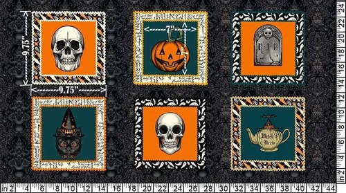Miniatura 2 de Free Spirit Storybook - Panel de bloque de Halloween de 24 pulgadas