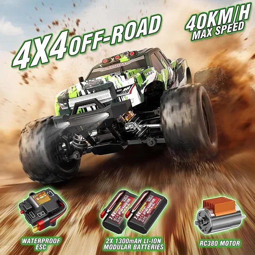 Miniatura 2 de X-TMAGA 1:18 Auto de control remoto todo terreno para adultos y niños (HS18305), 4WD Camión de control remoto todoterreno de alta velocidad de más