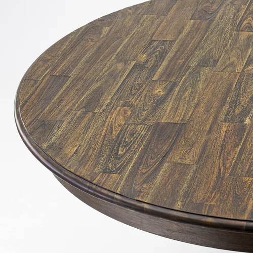 Miniatura 5 de East West Furniture F2MZ7-748 - Juego de mesa y sillas de cocina de 7 piezas que consta de una mesa redonda de comedor con pedestal y 6 sillas