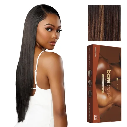 Miniatura 13 de Peluca Sensationnel de encaje total - Unidad 1, mezcla de cabello humano, totalmente frontal, sin pegamento, sintética, con línea de cabello 1