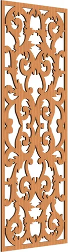 Miniatura 6 de Meadville Paneles decorativos de pared de madera con calado, 9 3/8 pulgadas de ancho x 24 3/8 pulgadas de alto x 1/4 de alto, aliso
