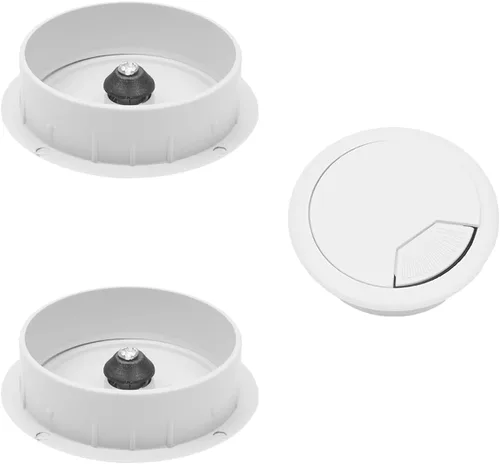 Miniatura 19 de MroMax Ojales de escritorio de plástico de 1.38 pulgadas (1.378 in), para organizar los ojales de escritorio, organizador de cables para el hogar