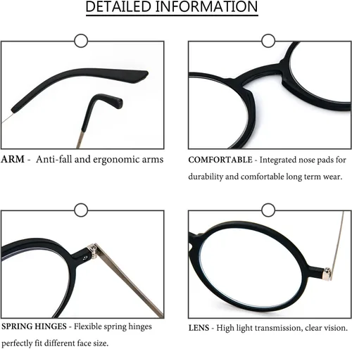 Miniatura 6 de Ultra-thin flat anti-blue reading glasses neutral reading glasses unbreakable pocket-sized anti-glare glasses