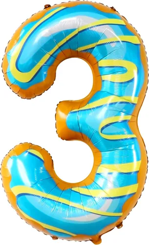 Miniatura 273 de KatchOn, Globo grande azul número 2 de 40 pulgadas Decoraciones de cumpleaños de Baby Shark para niño de 2 años Globo azul número 2 Globo