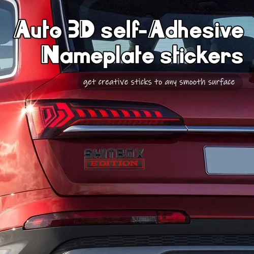 Miniatura 7 de Emblema Edición Caja de Basura, Adhesivo de Letra 3D, Emblema de Exterior para Coche, Adhesivo de Emblema 3D, Adhesivo de Guardabarros 3D para Coche