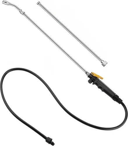 Miniatura 8 de Varita rociadora de repuesto para Ryobi, varita rociadora de acero inoxidable con boquilla ajustable, varita de gatillo y manguera para rociador