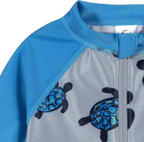 Miniatura 2 de Gerber Traje de baño de manga larga de una pieza con protección solar para niños pequeños