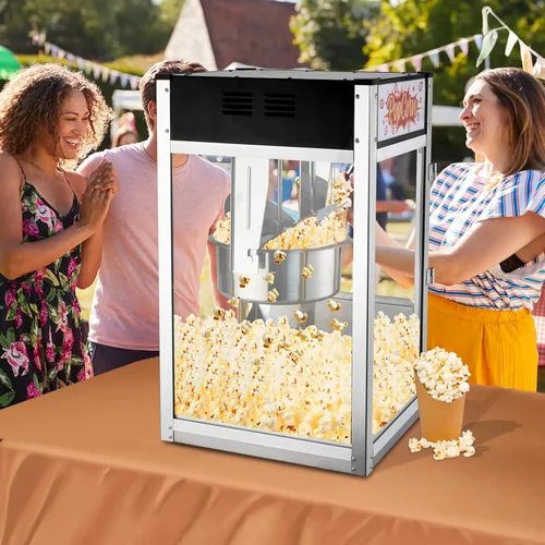 Miniatura 7 de ROVSUN Máquina comercial de palomitas de maíz estilo cine con hervidor de 16 onzas, máquina para hacer palomitas de maíz para encimera con cuchara