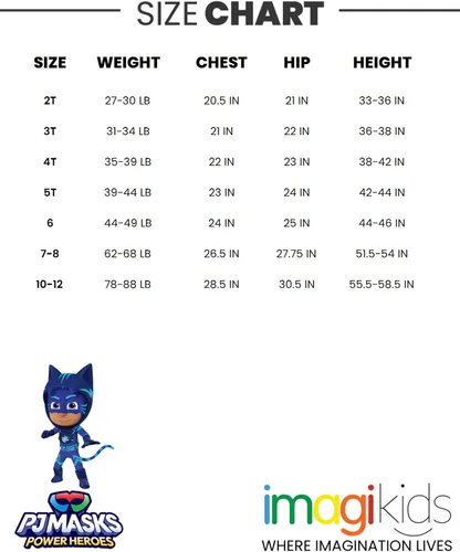 Miniatura 7 de PJ Masks Catboy Gekko Owlette - Conjunto de 3 piezas, camiseta sin mangas