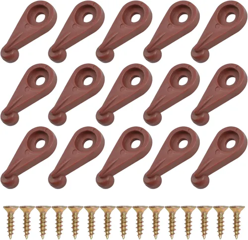 Miniatura 9 de Morobor Kit de 50 clips de retención de vidrio, clips de retención de panel de vidrio de 0.157 pulgadas, clips de retención de plástico para puerta