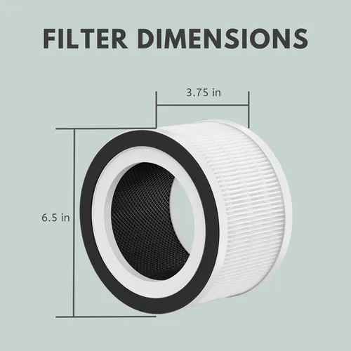 Miniatura 5 de Nispira Filtro HEPA 3 en 1 + carbono compatible con AFLOIA FILLO, HALO, MOOKA Allo purificador de aire, Honati, Miroco, Vanaheim y Saki, 1 paquete