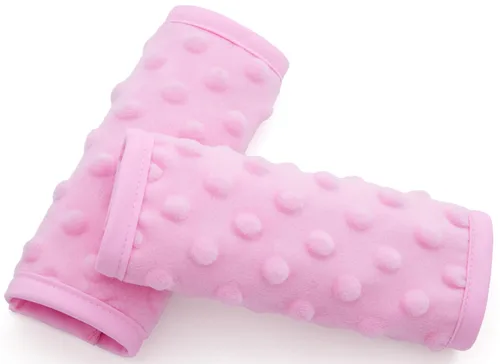 Pro Goleem Fundas de correa de asiento de automóvil para bebés y niñas, almohadillas suaves para todos los asientos de automóvil, cochecito, Rosa