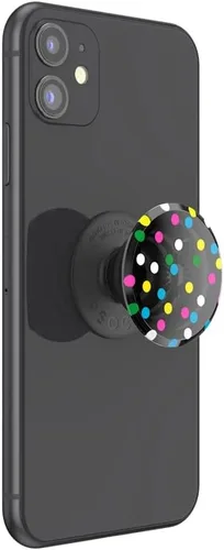 Miniatura 5 de Agarre translúcido para teléfono PopSockets con soporte expansible, PopSockets para teléfono, PopGrip translúcido - Negro disco