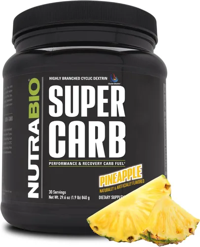 Miniatura 10 de NutraBio Super Carb, Polvo de Carbohidratos con Dextrina en Racimo y Electrolitos, Polvo de Suplemento de Carbohidratos Avanzado para Combustible