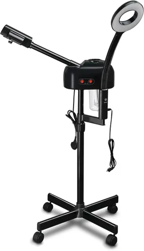 Vaporizador facial 2 en 1 de Winado con luz de magnificación 5X, limpieza profunda para el cuidado personal de la piel, humidificador profesional