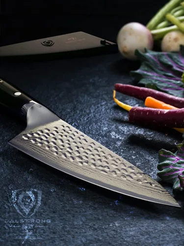 Miniatura 6 de Dalstrong Cuchillo de Chef - Hoja de 6 pulgadas - Serie Shogun ELITE - Damasco - Acero Super AUS-10V japonés - Mango negro G10 - Cuchillo de cocina