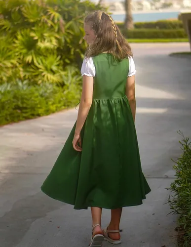 Miniatura 16 de Scarlet Darkness Vestido renacentista para niñas, disfraz de princesa medieval de dos piezas, 7-14 años