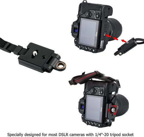 Miniatura 2 de JJC Correa de mano para cámara DSLP sin espejo para Canon EOS R8 R10 R7 5D Mark IV III 7D 6D R5 Mark II 4000D 2000D 90D 80D Rebel T8i T7 T7i ZR Azul