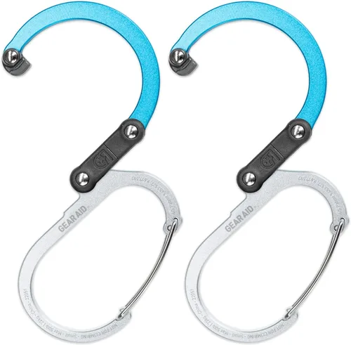 Miniatura 20 de GEAR AID HEROCLIP - Mosquetón pequeño con clip y gancho para colgar bolsos, bolsos, linternas, cochecitos, herramientas, cascos, botellas de agua