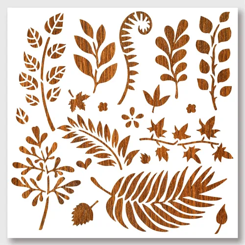 Miniatura 12 de NBEADS Plantilla de suculentas de aloe vera, plantillas de pintura reutilizables para plantas de jardín, manualidades, pintura de pared, plantillas