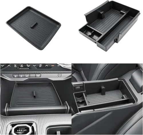 Miniatura 9 de SKTU Compatible con 2020-2024 2025 Land Rover Defender organizador de consola central 2023 2024 2025 accesorios Defender 2024 2025 bandeja