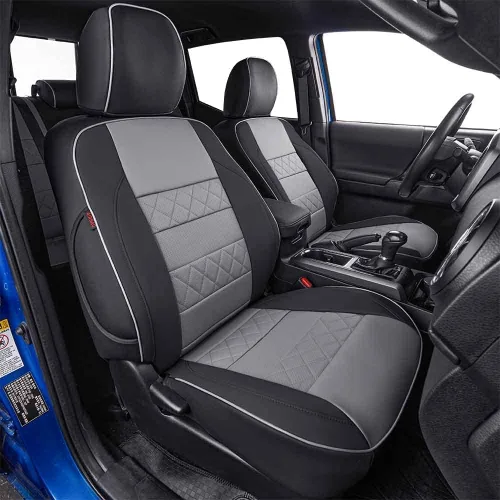 Miniatura 11 de EKR Fundas para Asientos Silverado de Ajuste Personalizado para (Cabina Doble) 2014 2015 2016 2017 2018 Chevrolet Silverado 1500 & HD 2500/3500