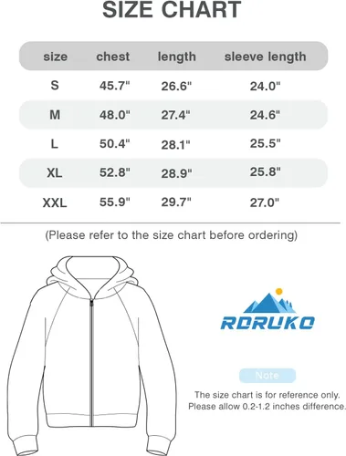 Miniatura 7 de Rdruko Chaqueta Softshell para hombre, con cremallera completa, impermeable, senderismo, escalada, con capucha