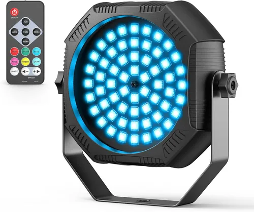 Luces de escenario alimentadas por batería, luces estroboscópicas recargables con alimentación USB, control automático activado por sonido, 30W RGB