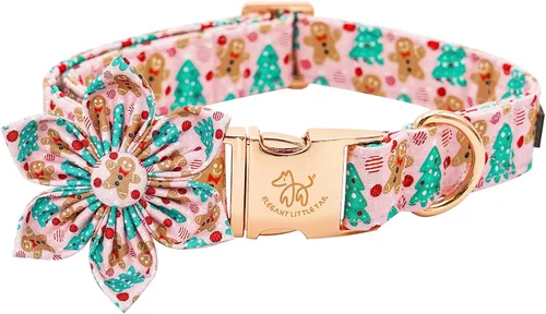 Miniatura 7 de Elegant little tail Collar de perro de San Patricio con flor, collares de perro con flores, trébol verde, regalo para mascotas, collares ajustables