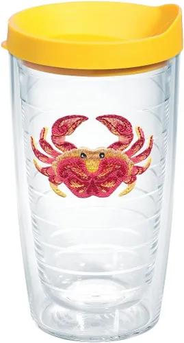 Miniatura 22 de Vaso surtido de animales tropicales de 16 onzas con tapa, paquete de 4