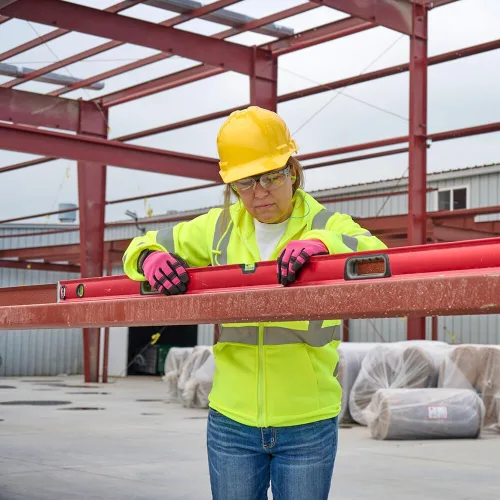 Miniatura 5 de J. J. Keller & Associates, Inc. Sudadera con cremallera de alta visibilidad para mujer, tipo R Clase 3, SAFEGEAR