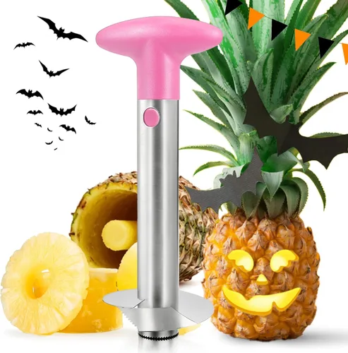 Miniatura 14 de Descorazonador de piña, [actualizado, reforzado, hoja más gruesa] Newness - removedor prémuim de núcleos de piña de acero inoxidable, herramienta