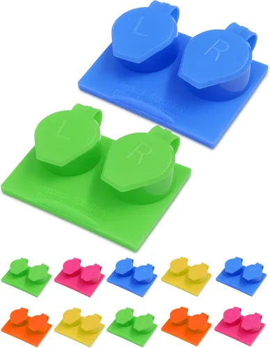 Miniatura 7 de SPORTS WORLD VISION 4 fundas planas para lentes de contacto con tapa abatible, coloridos soportes para soluciones de lentes de viaje