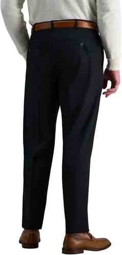 Miniatura 3 de HAGGAR - Pantalón caqui para hombre, tallas grandes y altas, de calidad prémium, sin necesidad de planchar, corte clásico, cintura expandible, sin