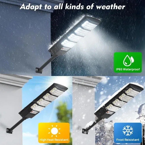 Miniatura 3 de Luz Solar de Calle al Aire Libre Impermeable, Luz Solar con Sensor de Movimiento, Luz LED Solar del Atardecer al Amanecer para Inundación de JZ4-2PC