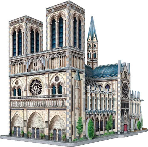 Miniatura 5 de Wrebbit3D Notre-Dame de Paris 3D Puzzle 830 piezas de rompecabezas Colección de castillos y catedrales
